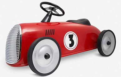 Red FAO Schwarz 1002066 Ride-On Roadster Car for Kids 