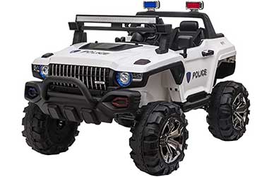 Aosom-12V-Kids-Electric-Toy-Police-Car
